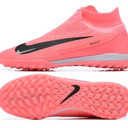 Nike Phantom GX Elite TF High Top Soccer Cleats Pink Black For Men 
