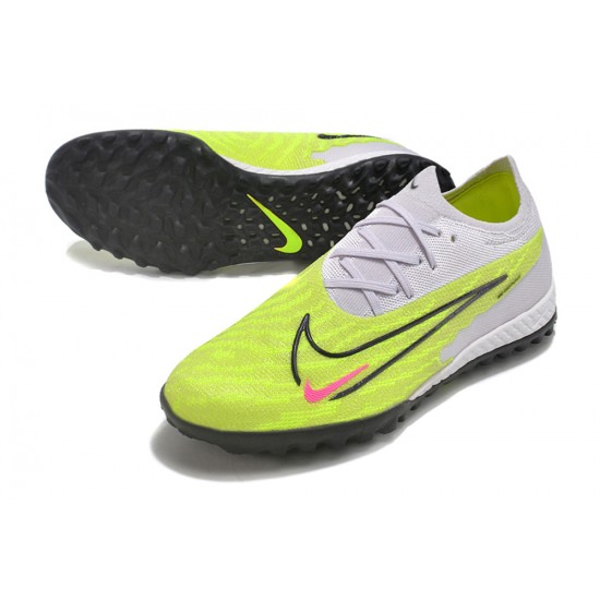 Shop Now Nike Phantom GX Elite TF LightPurple Green Blank Low-top Footballboots For Men For Sale