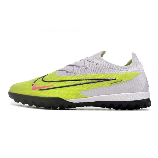 Shop Now Nike Phantom GX Elite TF LightPurple Green Blank Low-top Footballboots For Men For Sale