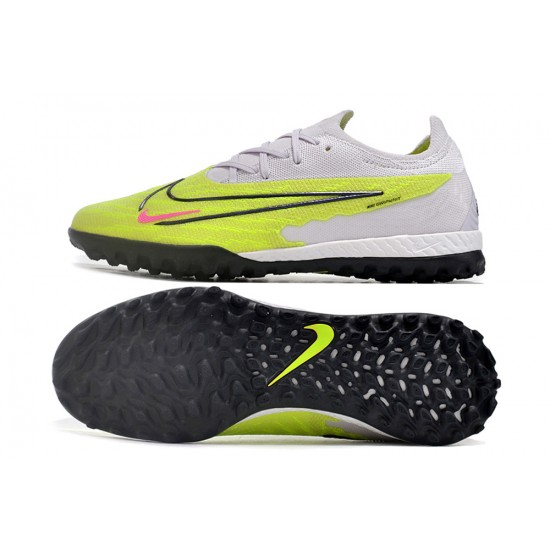 Shop Now Nike Phantom GX Elite TF LightPurple Green Blank Low-top Footballboots For Men For Sale