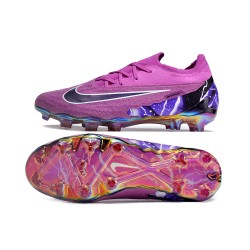 Nike Phantom GX Elite TF Low Soccer Cleats Purple Black White For Men And Women 