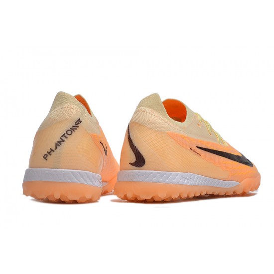 Explore Nike Phantom GX Elite TF Orange Blank White Low-top Footballboots For Men Shop Online