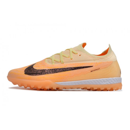 Explore Nike Phantom GX Elite TF Orange Blank White Low-top Footballboots For Men Shop Online