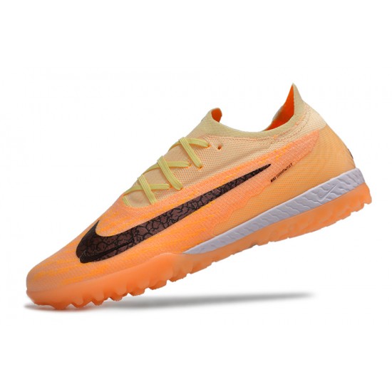 Explore Nike Phantom GX Elite TF Orange Blank White Low-top Footballboots For Men Shop Online