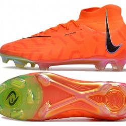 Nike Phantom Luna Elite NU FG Green Orange Black High-top Footballboots For Men 