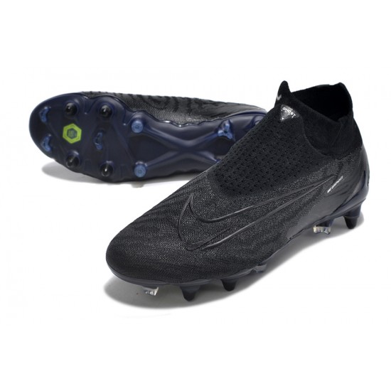 Where Can I Buy Nike Phantom- GX Elite DF Link SG Anti Clog Blang Blue Gray High-top Footballboots For Men Online Shop