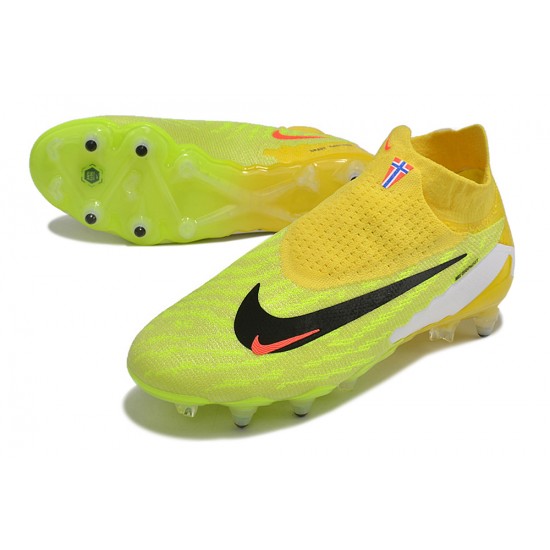 To Have A Ready Market Nike Phantom- GX Elite DF Link SG Anti Clog Yelloe Green Blank High-top Footballboots For Men Shop Online