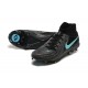 Nike Phantom Luna Elite FG Black Ltblue High Soccer Cleats