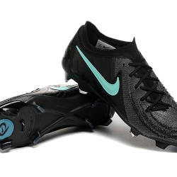 Nike Phantom Luna Elite FG Black Ltblue Low Soccer Cleats