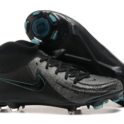 Nike Phantom Luna Elite FG High Top All Black Soccer Cleats For Men 