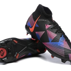 Nike Phantom Luna Elite FG High Top Black Pink Soccer Cleats For Men 