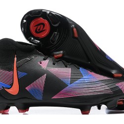 Nike Phantom Luna Elite FG High Top Black Pink Soccer Cleats For Men 