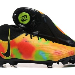 Nike Phantom Luna Elite FG High Top Black Yellow Soccer Cleats For Men 