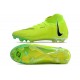 Nike Phantom Luna Elite FG High Top Green Yellow Black Soccer Cleats For Men And Women