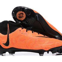 Nike Phantom Luna Elite FG High Top Orange Black Soccer Cleats For Men 