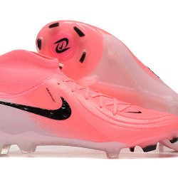 Nike Phantom Luna Elite FG High Top Peach Black Soccer Cleats For Men 