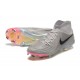 Nike Phantom Luna Elite FG High Top Pink Grey Black Soccer Cleats For Men