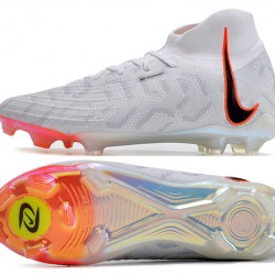 Nike Phantom Luna Elite FG High Top White Orange Soccer Cleats For Men And Women 