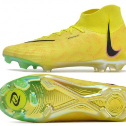 Nike Phantom Luna Elite FG High Top Yellow Black Soccer Cleats For Men And Women 