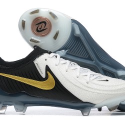 Nike Phantom Luna Elite FG Low Black Gold White Soccer Cleats For Men 