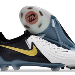 Nike Phantom Luna Elite FG Low Black White Gold Soccer Cleats For Men And Women 