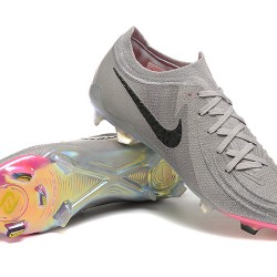 Nike Phantom Luna Elite FG Low Grey Black Soccer Cleats For Men 