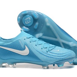 Nike Phantom Luna Elite FG Low Ltblue White Soccer Cleats For Men 