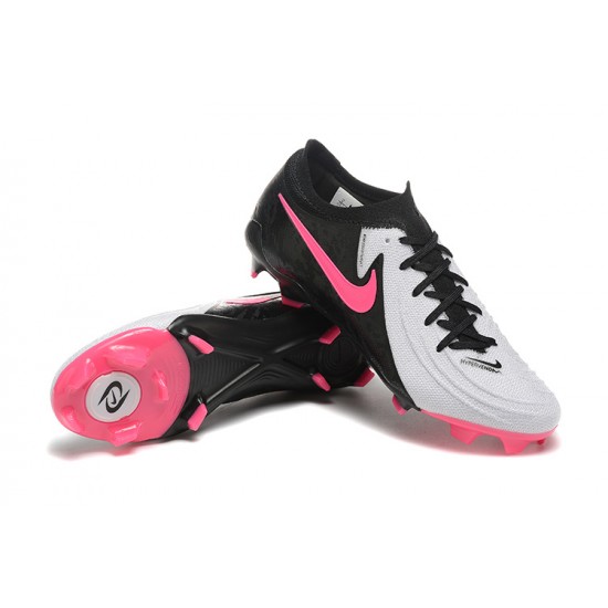 Nike Phantom Luna Elite FG Low Pink Black White Soccer Cleats For Men