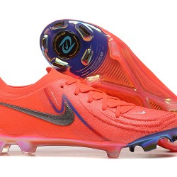 Nike Phantom Luna Elite FG Low Red Gray Soccer Cleats For Men 