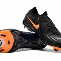 Nike Phantom Luna Elite FG Low Soccer Cleats Black Orange For Men 