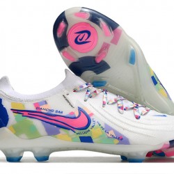 Nike Phantom Luna Elite FG Low Soccer Cleats White Purple Blue For Men And Women 