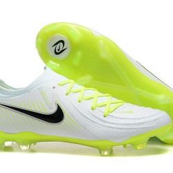 Nike Phantom Luna Elite FG Low White Black Green Soccer Cleats For Men 