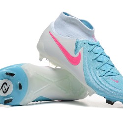 Nike Phantom Luna Elite FG Ltblue Beige Pink High Soccer Cleats