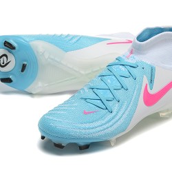 Nike Phantom Luna Elite FG Ltblue Beige Pink High Soccer Cleats