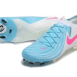 Nike Phantom Luna Elite FG Ltblue Beige Pink Low Soccer Cleats