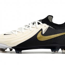 Nike Phantom Luna Elite NU FG Beige Gold Black Low Soccer Cleats