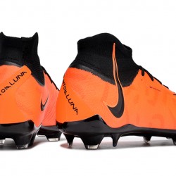 Nike Phantom Luna Elite NU FG Black Orange High Soccer Cleats