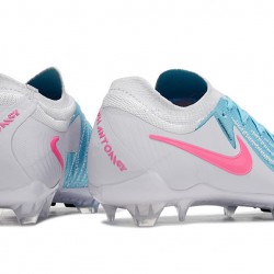 Nike Phantom Luna Elite NU FG Grey Ltblue Pink Low Soccer Cleats