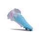 Nike Phantom Luna Elite NU FG Ltblue Pink Grey High Soccer Cleats