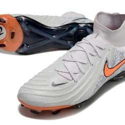 Nike Phantom Luna Elite NU FG Orange And Grey Black High Soccer Cleats