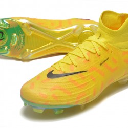 Nike Phantom Luna Elite NU FG Yellow Black High Soccer Cleats