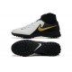 Nike Phantom Luna Elite TF High Top Black White Gold Soccer Cleats For Men