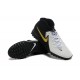 Nike Phantom Luna Elite TF High Top Black White Gold Soccer Cleats For Men