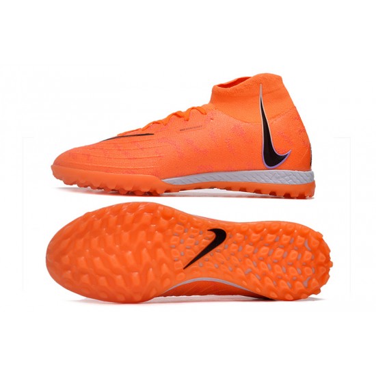 Nike Phantom Luna Elite TF High Top Orange Soccer Cleats For Men And Women