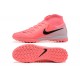 Nike Phantom Luna Elite TF High Top Pink Black Grey Soccer Cleats For Men
