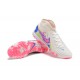 Nike Phantom Luna Elite TF High Top Pink White Blue Soccer Cleats For Men