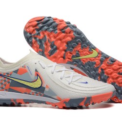 Nike Phantom Luna Elite TF Low Orange White Yellow Soccer Cleats For Men 