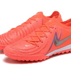 Nike Phantom Luna Elite TF Low Pink Grey Soccer Cleats For Men 