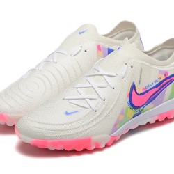 Nike Phantom Luna Elite TF Low Pink White Blue Soccer Cleats For Men 