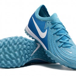 Nike Phantom Luna Elite TF Low Soccer Cleats Ltblue White For Men And Women 